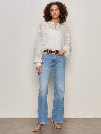 ADORE YOU EMBROIDERED BLOUSE WHITE | Sanctuary Clothing