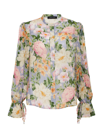 FEMME MUSE BUTTON BLOUSE SPRING FLORAL | Sanctuary Clothing