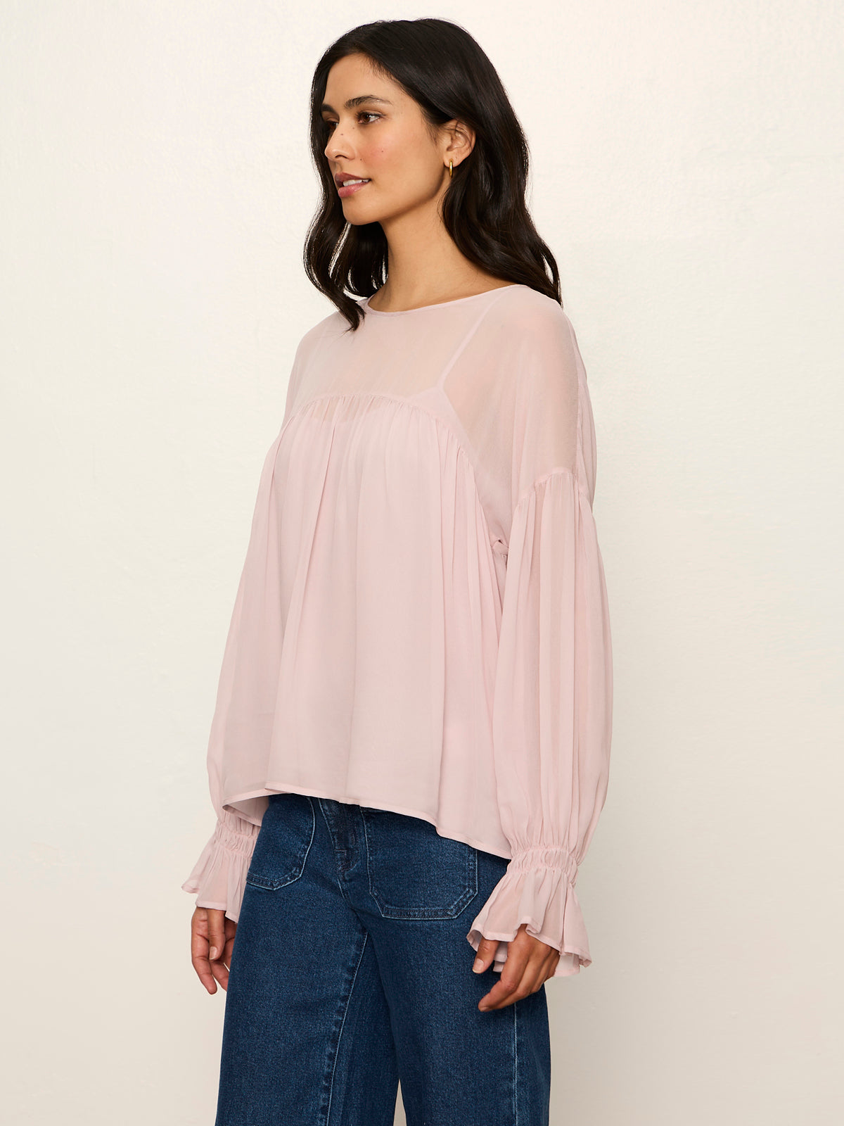 KEEPSAKE VOLUME BLOUSE DRIED PETAL | Sanctuary Clothing