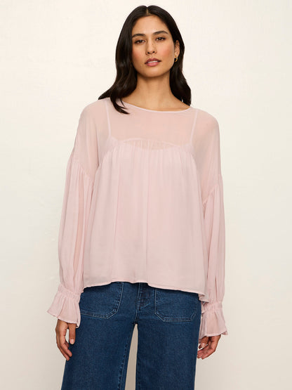 KEEPSAKE VOLUME BLOUSE DRIED PETAL | Sanctuary Clothing
