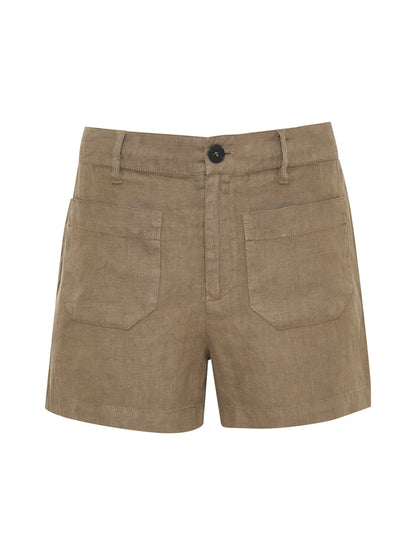 LINEN MARINE SHORT TIMBER | Sanctuary Clothing