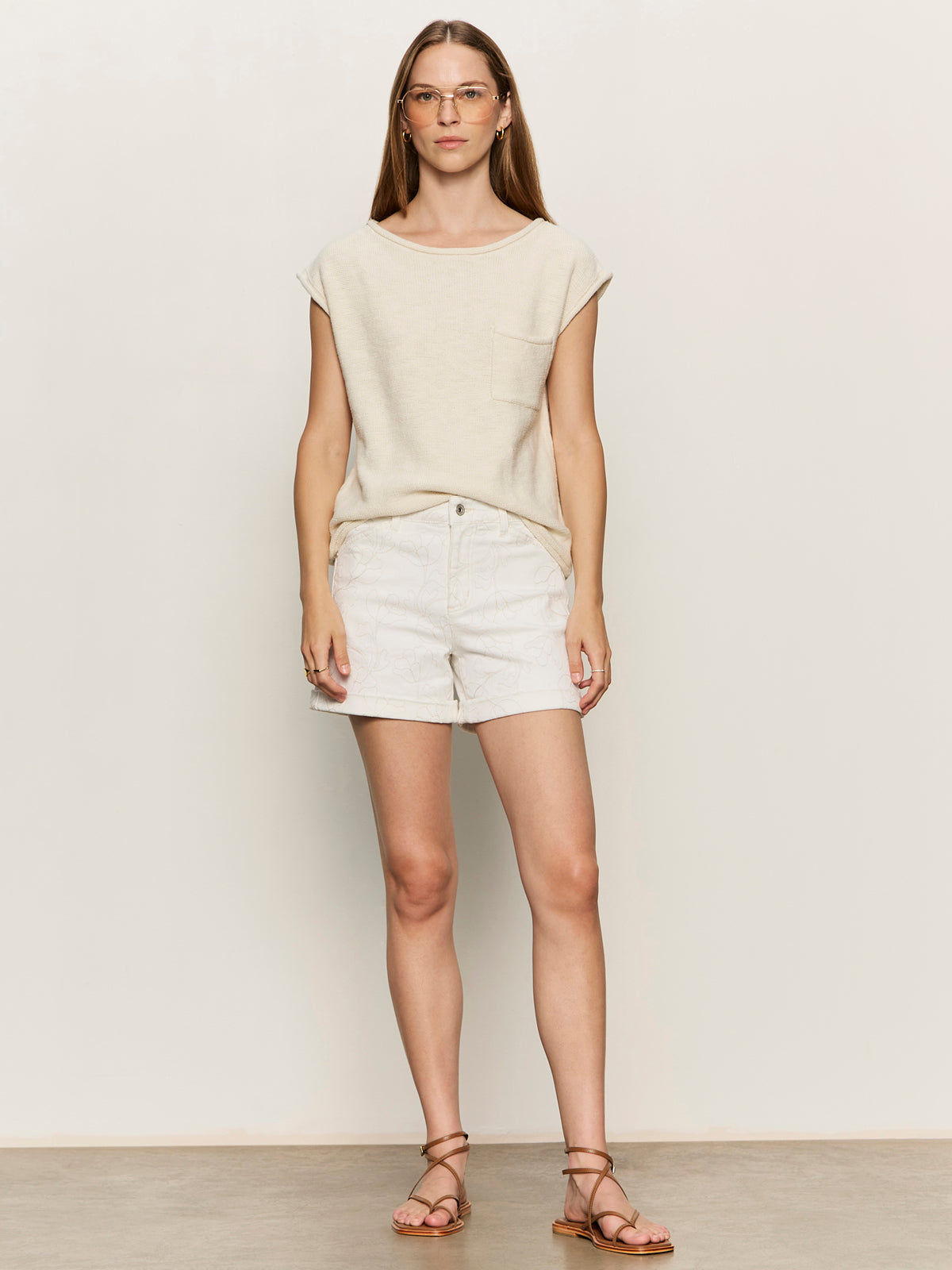 Impact Denim Short Chalk | Sanctuary Clothing