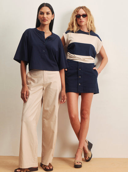 MILA MINI SKIRT NAVY BLAZER | Sanctuary Clothing