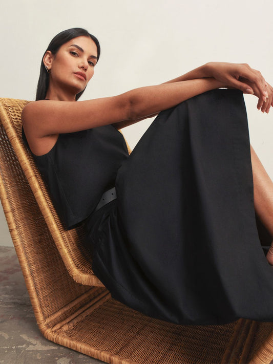 MATTER OF TIME POPLIN SKIRT BLACK | Sanctuary Clothing