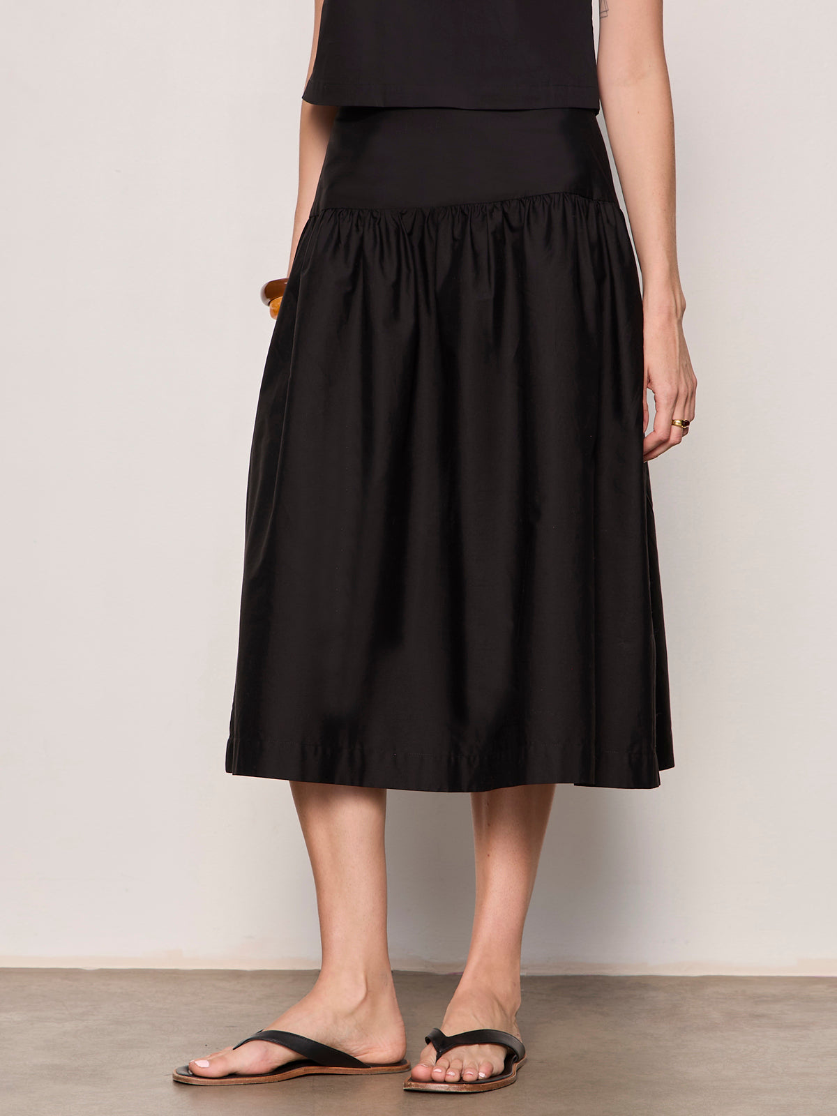 MATTER OF TIME POPLIN SKIRT BLACK | Sanctuary Clothing