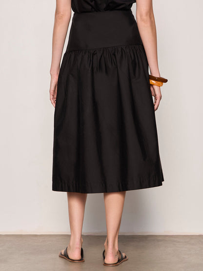 MATTER OF TIME POPLIN SKIRT BLACK | Sanctuary Clothing