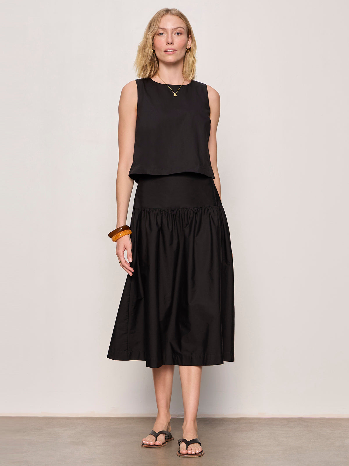 MATTER OF TIME POPLIN SKIRT BLACK | Sanctuary Clothing