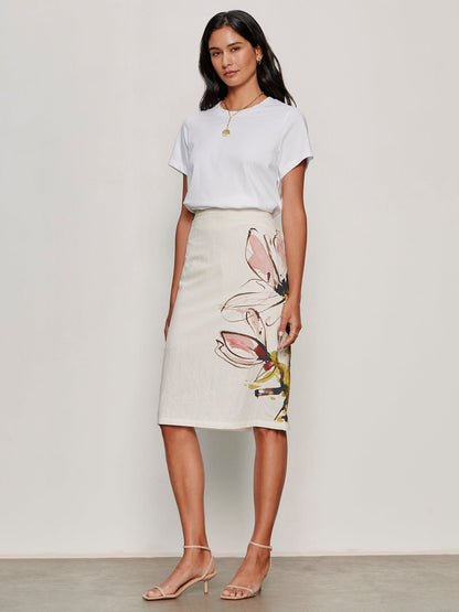 Spring Fleur Pencil Skirt Fleur | Sanctuary Clothing