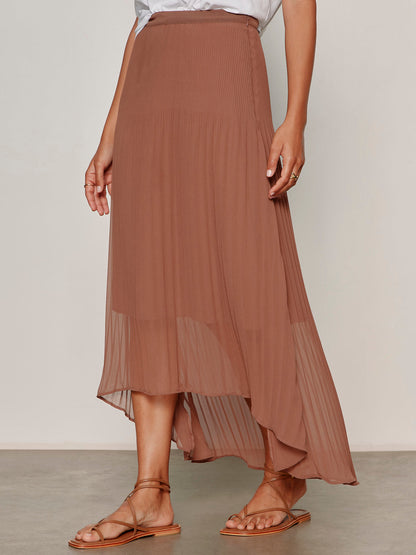MEANT TO BE PLEATED MIDI SKIRT MUD BATH | Sanctuary Clothing
