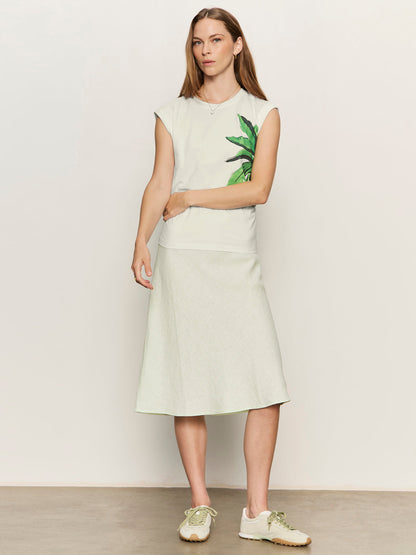 EVERYDAY LINEN SLIP SKIRT GREEN MIST | Sanctuary Clothing