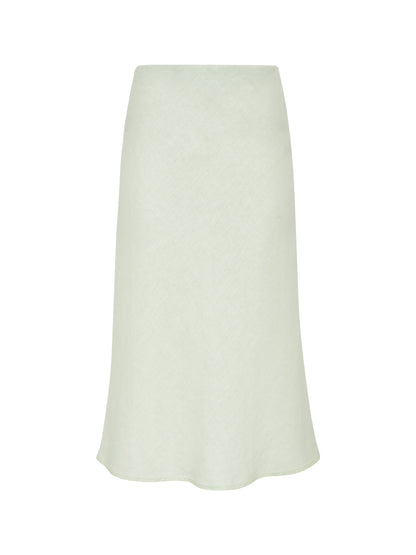 EVERYDAY LINEN SLIP SKIRT GREEN MIST | Sanctuary Clothing