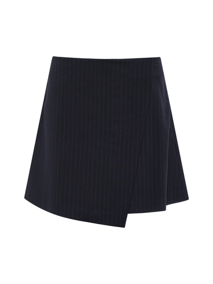 Playfull Mini Skirt Navy Pinstripe | Sanctuary Clothing