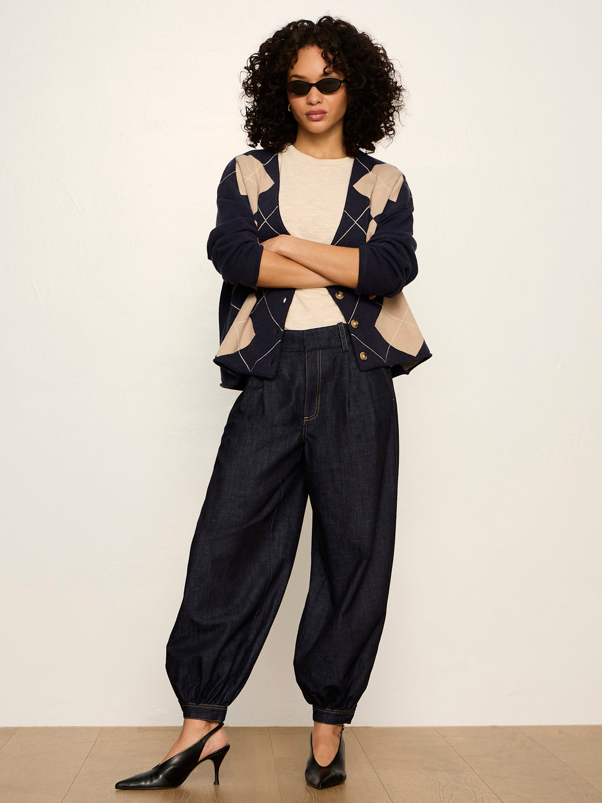 Arden Cardigan Loma Argyle | Sanctuary Clothing