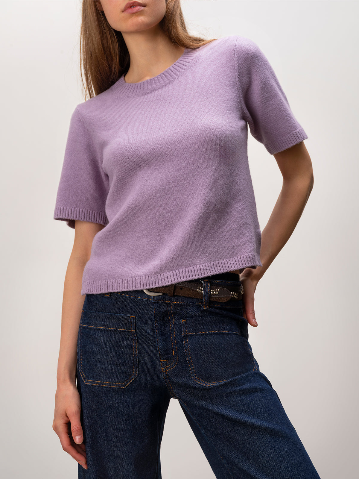 Perfect Sweater Tee Purple Haze | Sanctuary Clothing