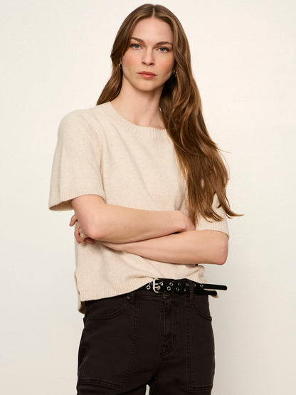 Perfect Sweater Tee Heather Dark Bone | Sanctuary Clothing
