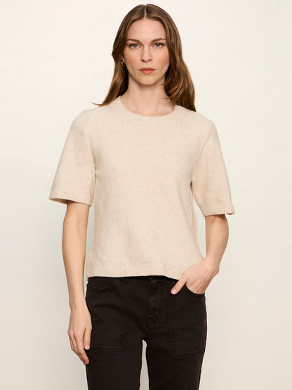 Perfect Sweater Tee Heather Dark Bone | Sanctuary Clothing