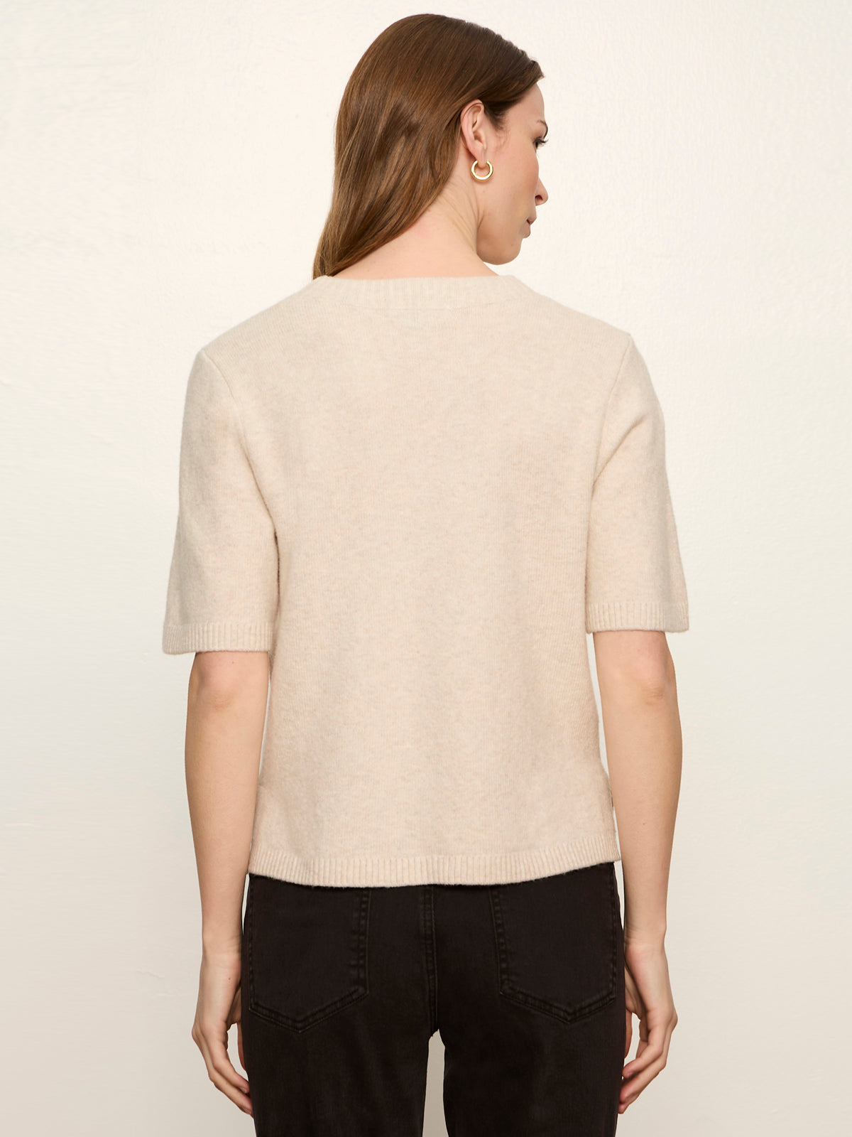 Perfect Sweater Tee Heather Dark Bone | Sanctuary Clothing