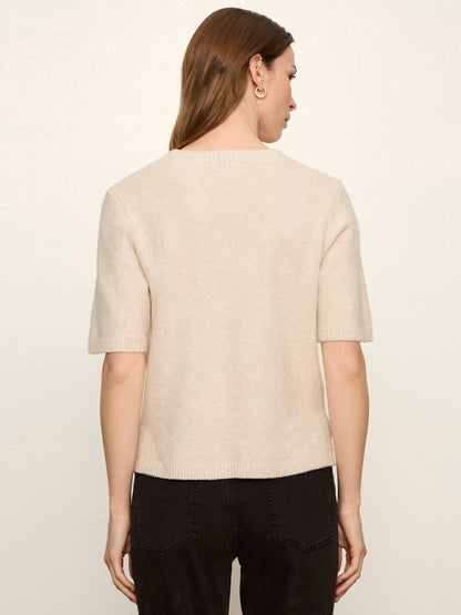 Perfect Sweater Tee Heather Dark Bone | Sanctuary Clothing