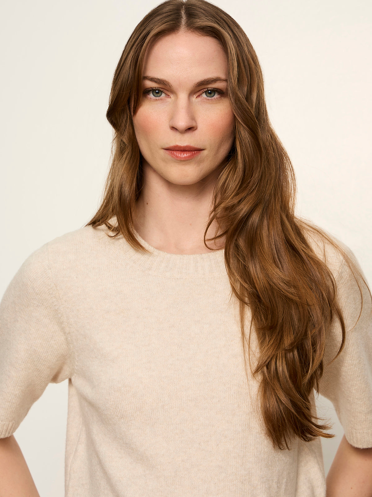Perfect Sweater Tee Heather Dark Bone | Sanctuary Clothing