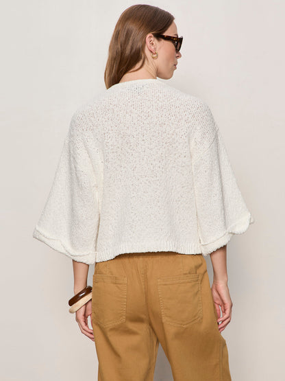 I'M YOURS BUTTON FRONT SWEATER CHALK | Sanctuary Clothing