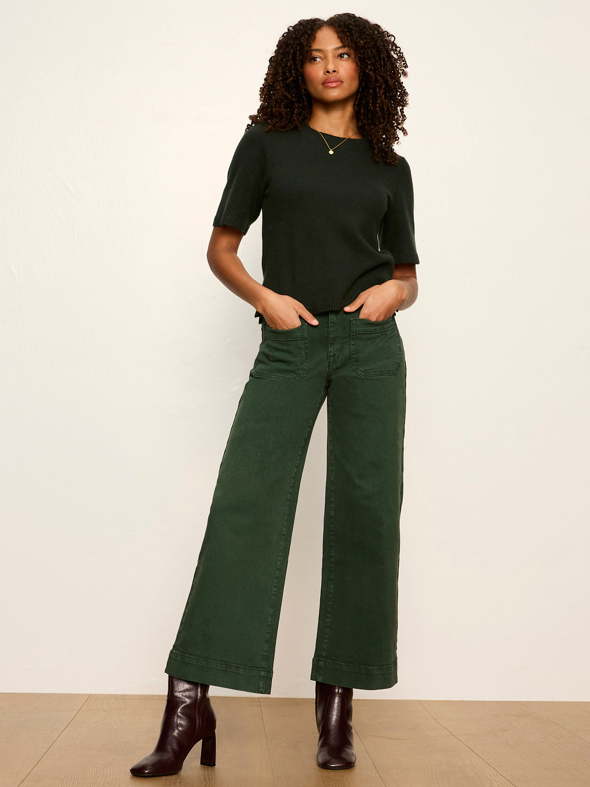Perfect Sweater Tee Forest | Sanctuary Clothing