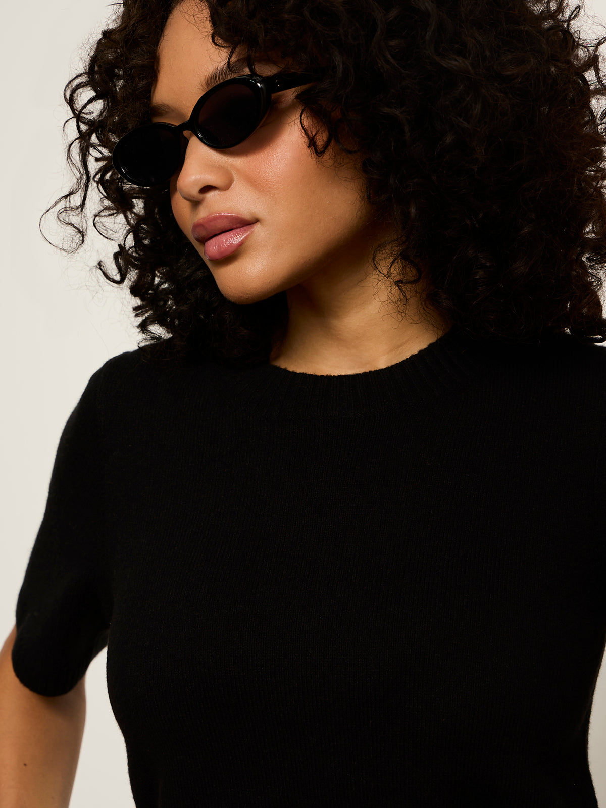 Perfect Sweater Tee Black | Sanctuary Clothing