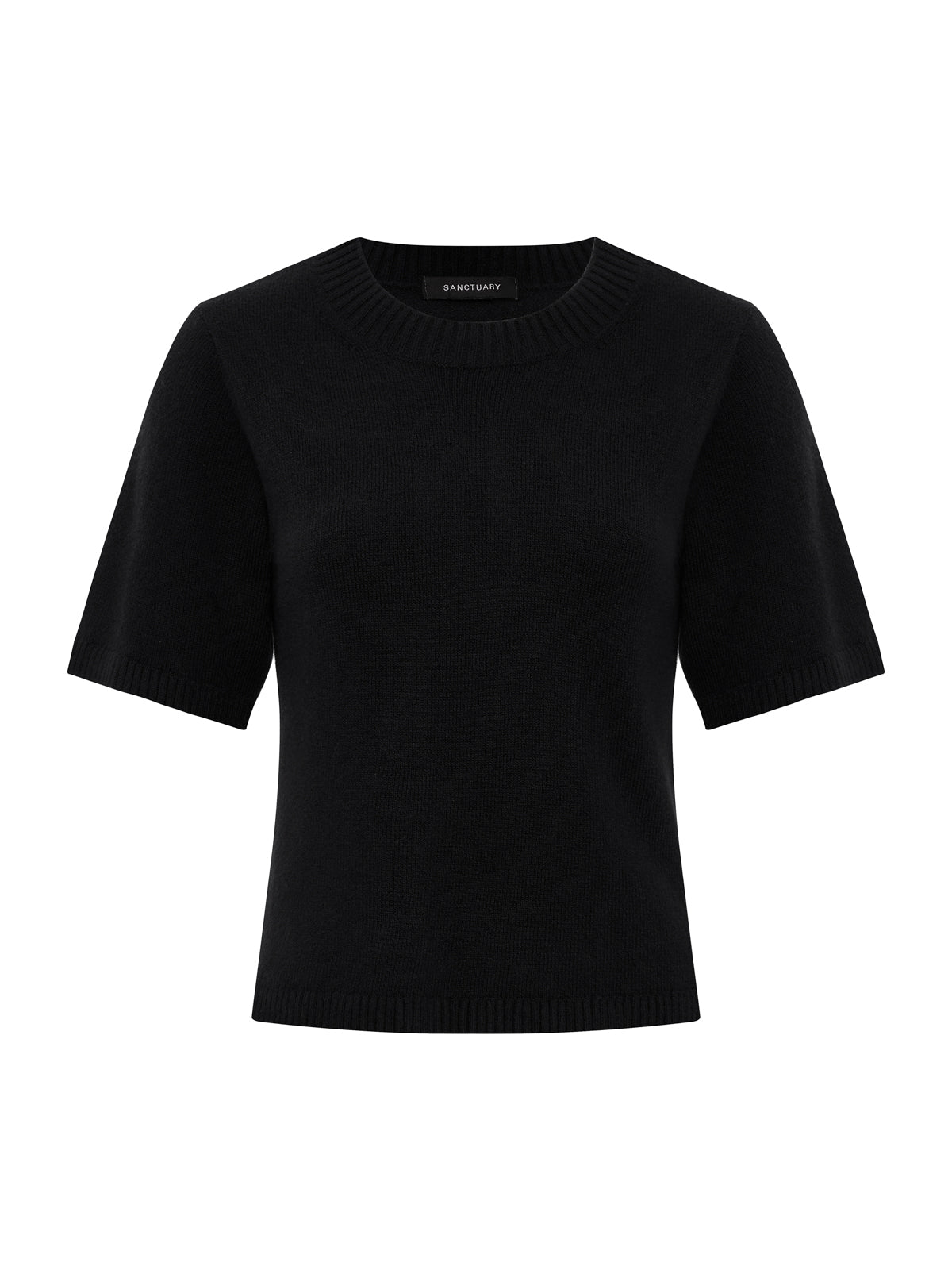 Perfect Sweater Tee Black | Sanctuary Clothing