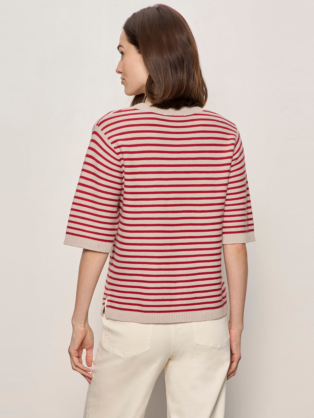SWEATER TEE OPAL/RASPBERRY STRIPE | Sanctuary Clothing