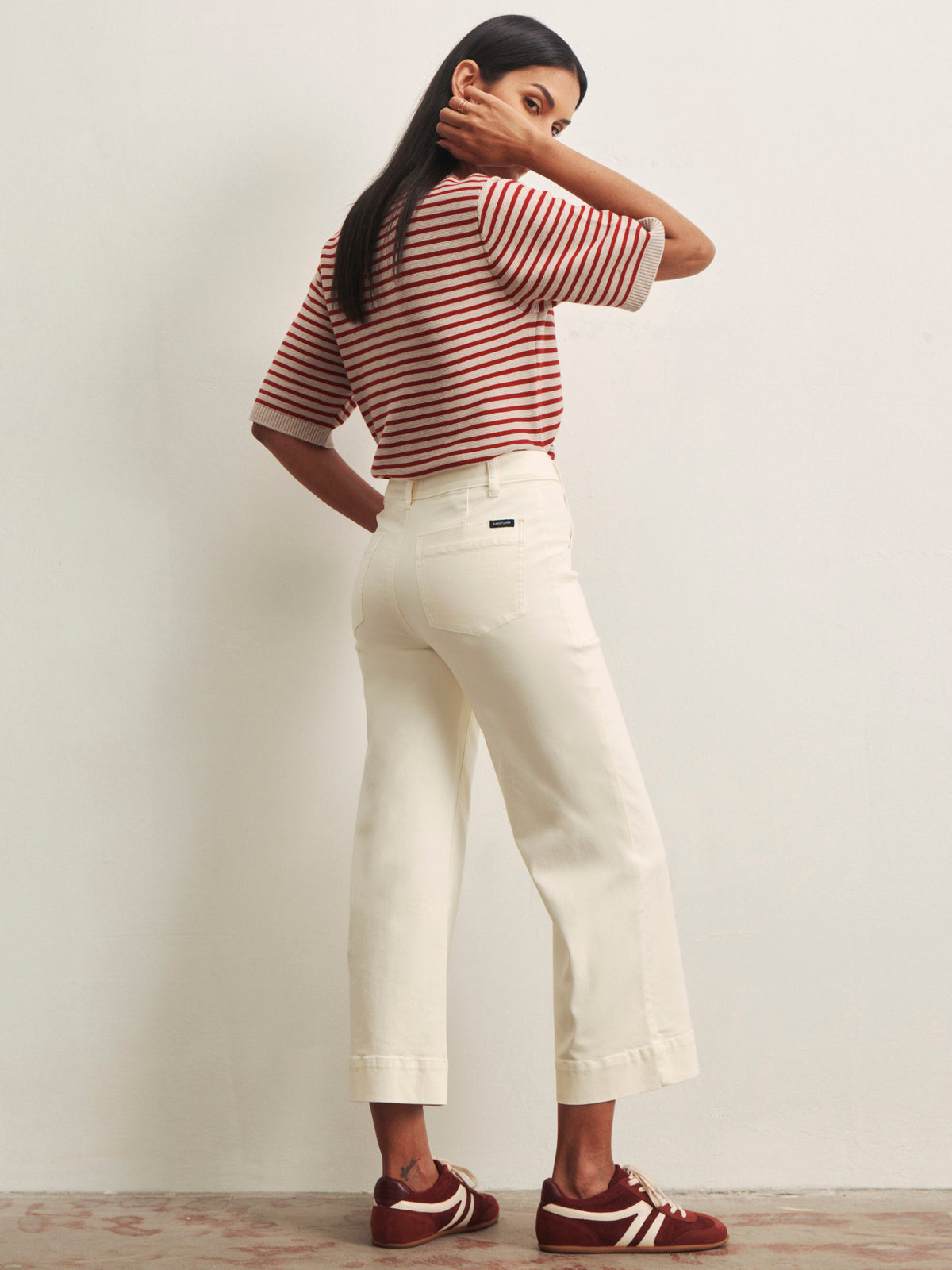 SWEATER TEE OPAL/RASPBERRY STRIPE | Sanctuary Clothing