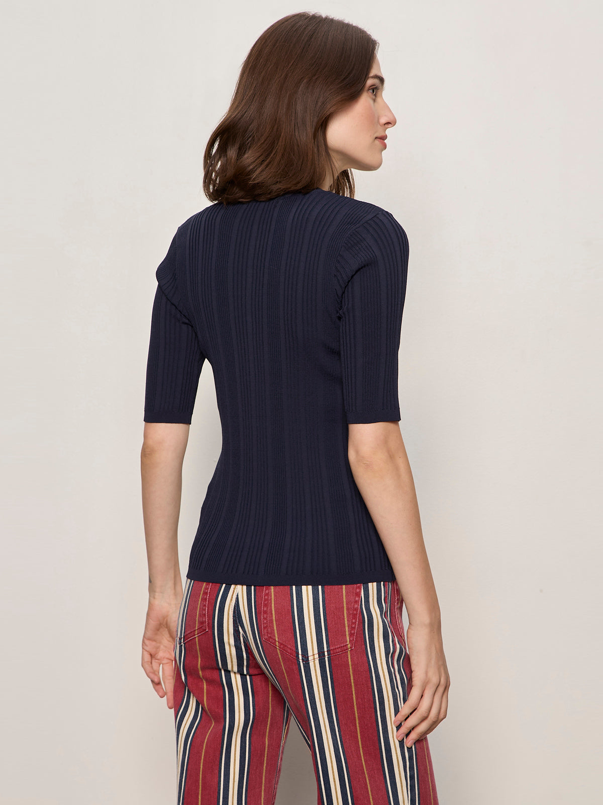 AIR OF EASE HALF SLEEVE TEE NAVY BLAZER | Sanctuary Clothing