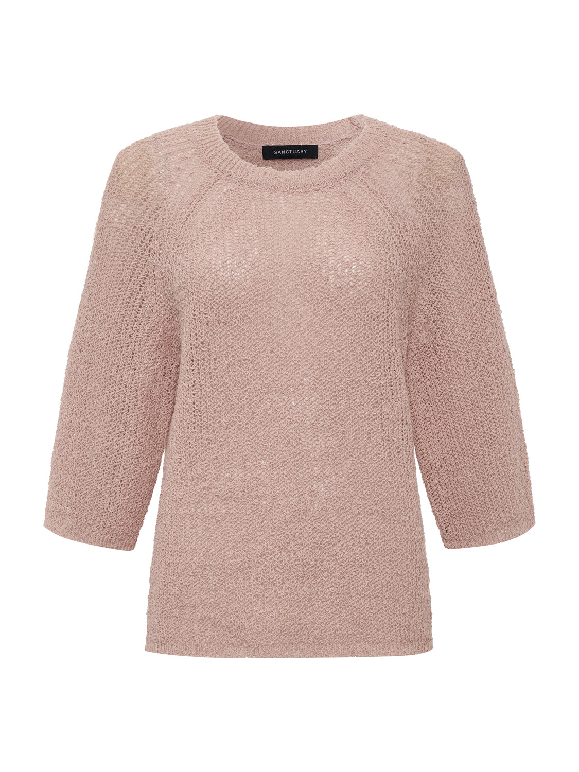 RAGLAN SWEATER TEE BLEACHED PINK | Sanctuary Clothing
