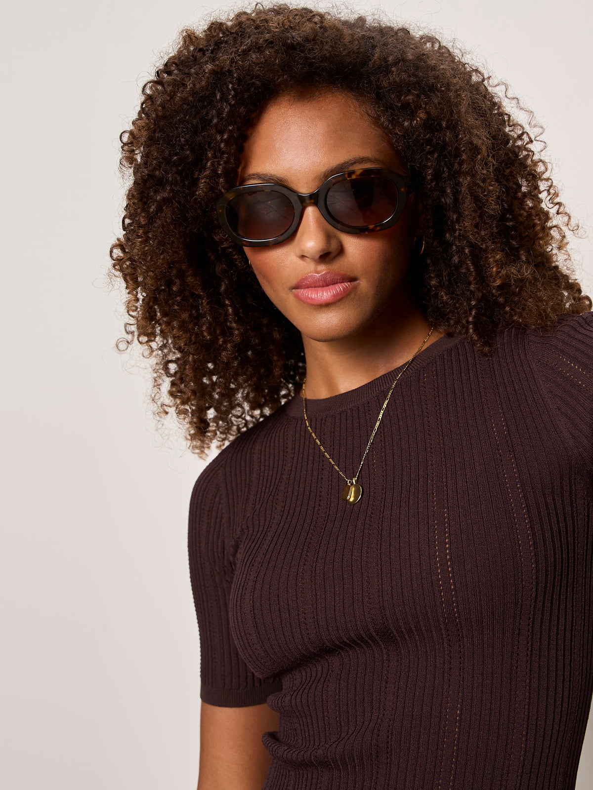 PERFECT KNITWEAR TEE RICH SOIL | Sanctuary Clothing