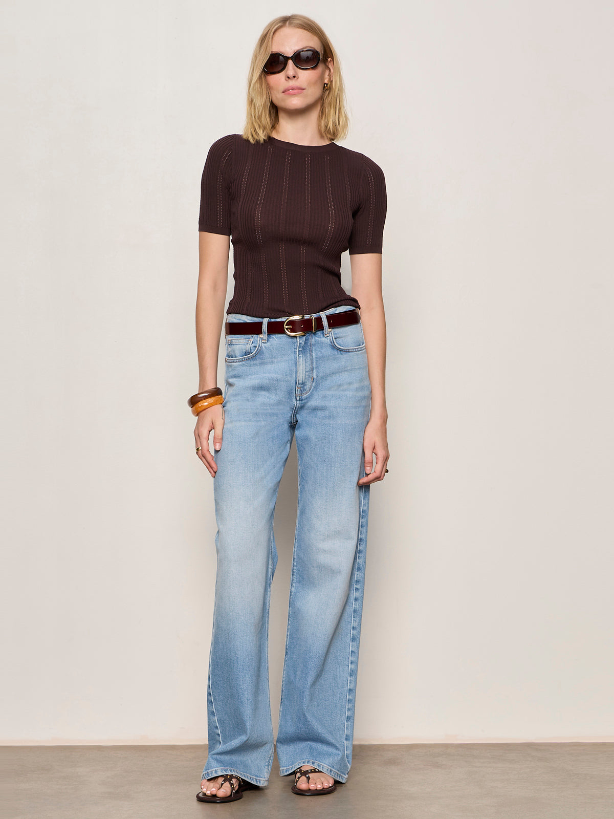 PERFECT KNITWEAR TEE RICH SOIL | Sanctuary Clothing