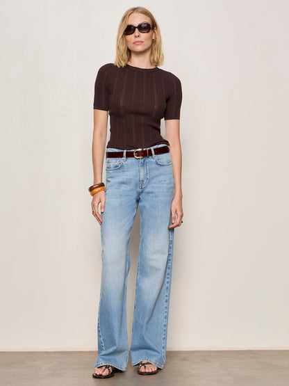 PERFECT KNITWEAR TEE RICH SOIL | Sanctuary Clothing