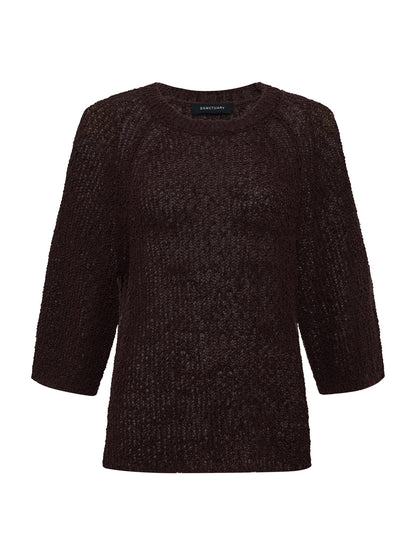 RAGLAN SWEATER TEE RICH SOIL | Sanctuary Clothing