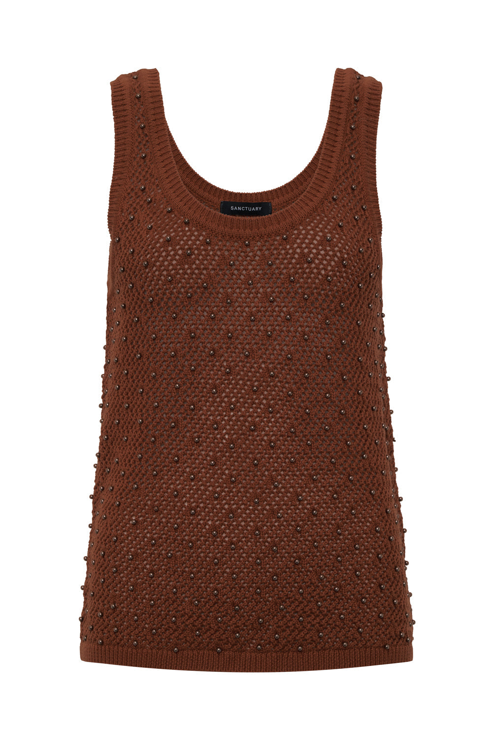DUNE STUDDED TANK ANCIENT CLAY | Sanctuary Clothing
