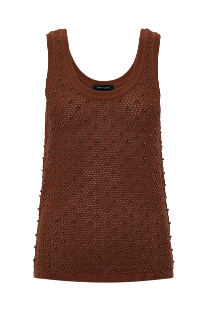 DUNE STUDDED TANK ANCIENT CLAY | Sanctuary Clothing