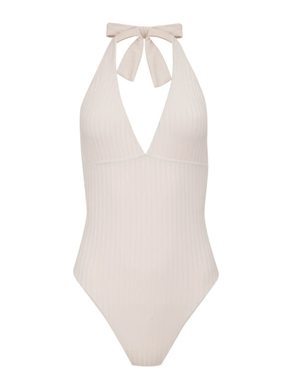 HALTER MIO W/ REMOVABLE CUPS WHITE SAND | Sanctuary Clothing