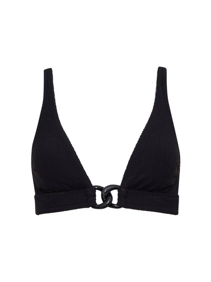 Long Line Bra Bikini Top Black | Sanctuary Clothing