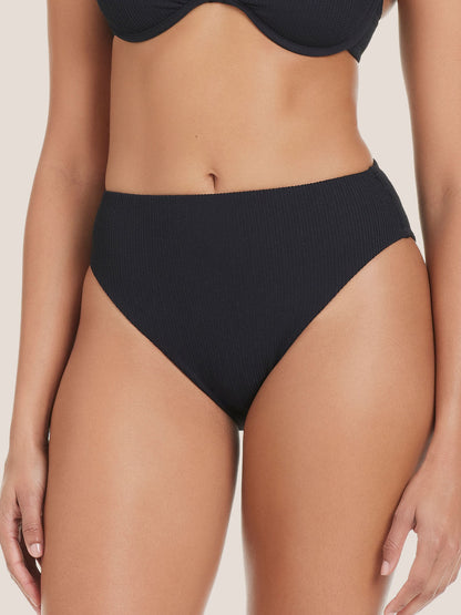 High Leg High Rise Bikini Bottom Black | Sanctuary Clothing