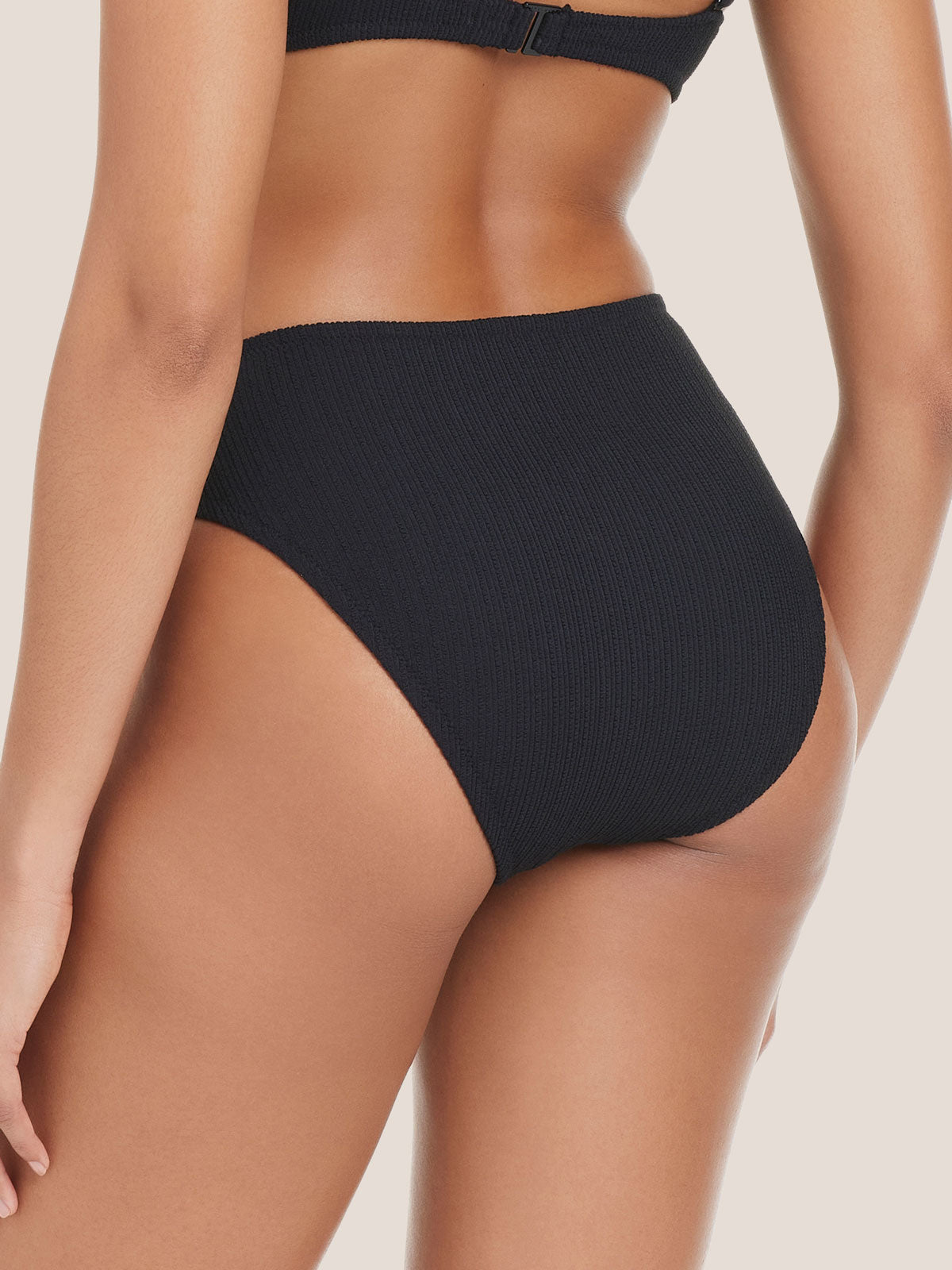 High Leg High Rise Bikini Bottom Black | Sanctuary Clothing
