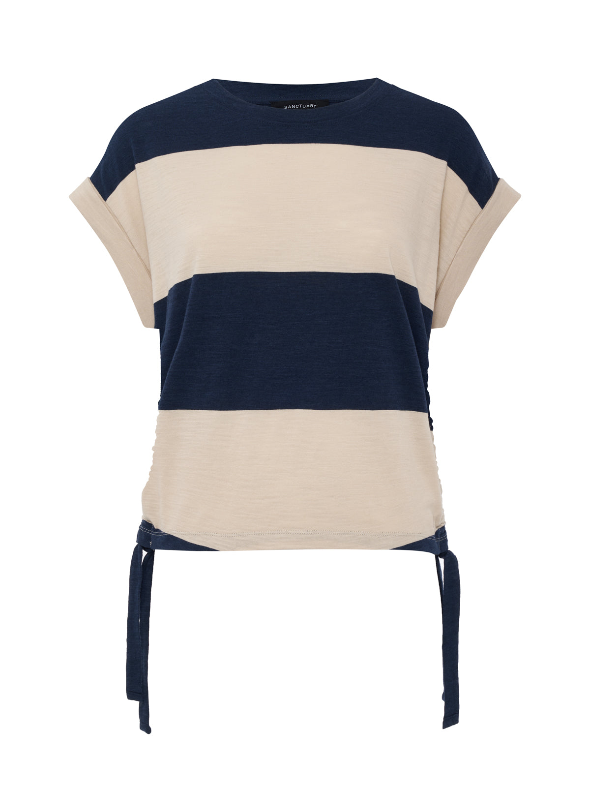 ALL DAY RUCHED TEE NAVY BLAZER/DARK OPAL RUGBY | Sanctuary Clothing