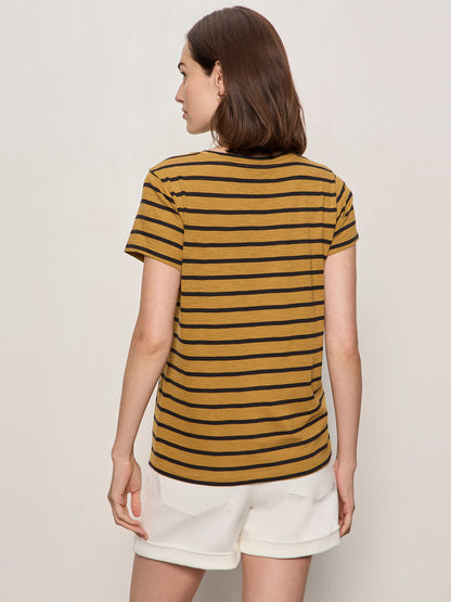 THE PERFECT TEE CUMIN/BLACK STRIPE | Sanctuary Clothing