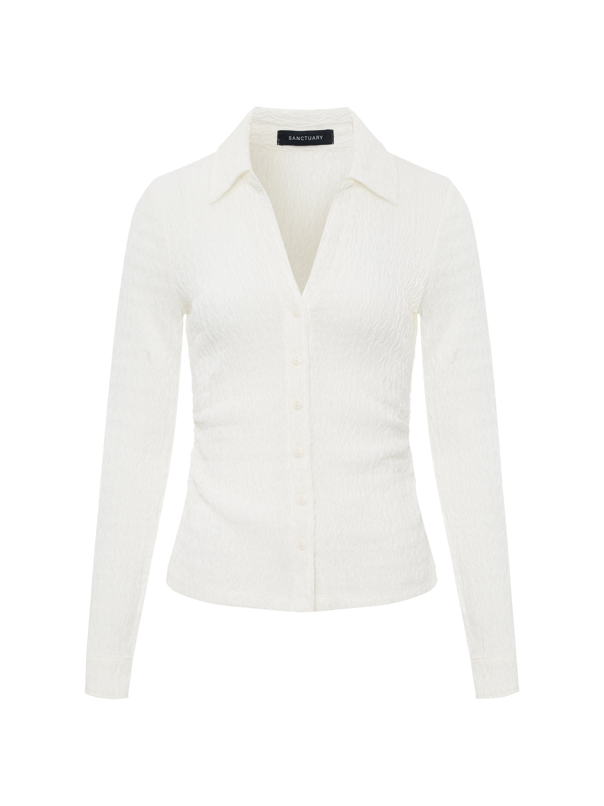 JUNO TEXTURED BUTTON FRONT CHALK | Sanctuary Clothing