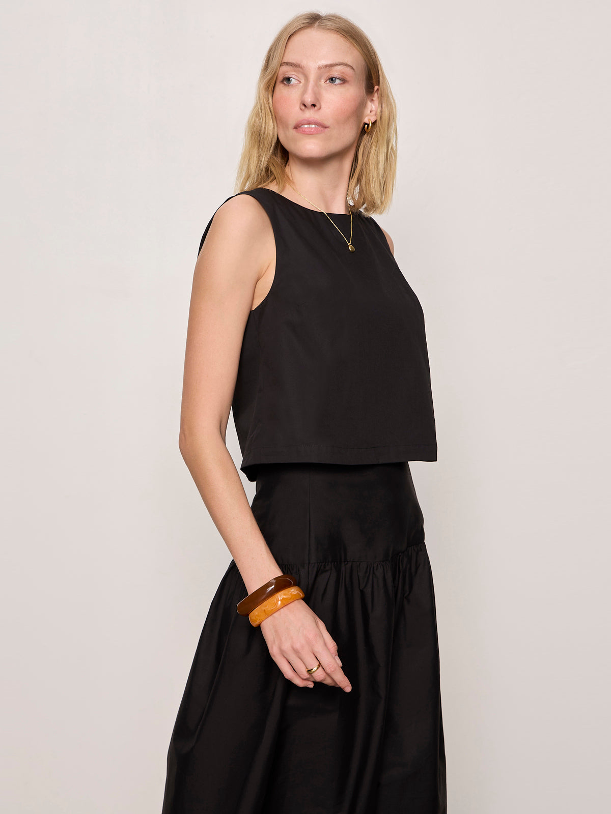 THE DESIRED SUMMER CROP SHELL BLACK | Sanctuary Clothing