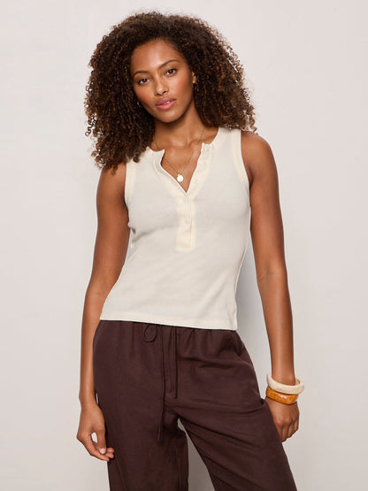 FRIDAY RIB TANK COLLAGEN | Sanctuary Clothing