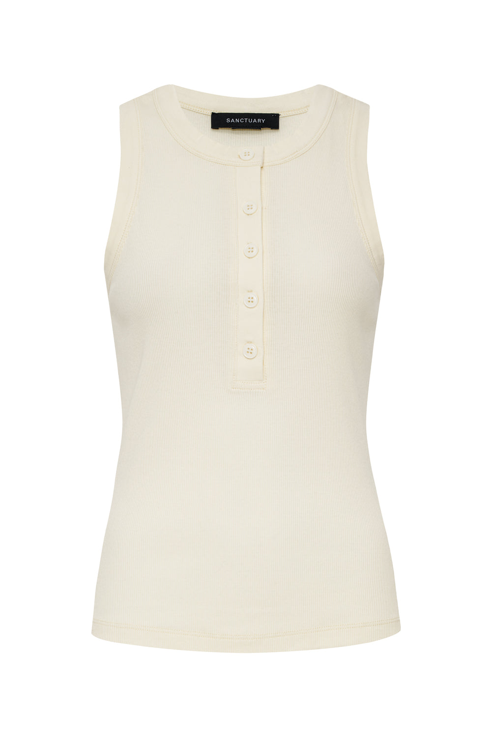 FRIDAY RIB TANK COLLAGEN | Sanctuary Clothing