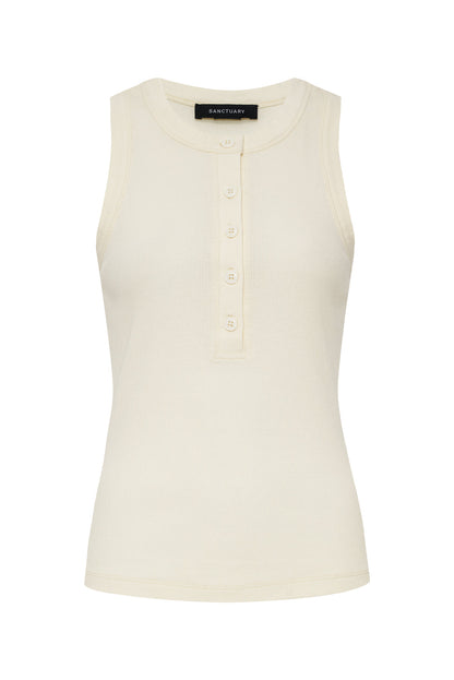 FRIDAY RIB TANK COLLAGEN | Sanctuary Clothing
