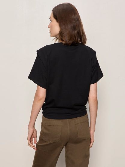 GOOD TO GO TIE FRONT TEE BLACK | Sanctuary Clothing