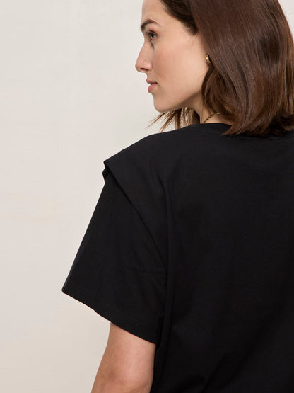 GOOD TO GO TIE FRONT TEE BLACK | Sanctuary Clothing